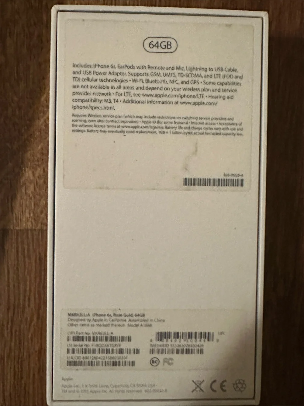 Lot Of 4, Apple iPhone Empty Boxes